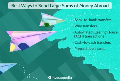 how to transfer large sums of money internationally